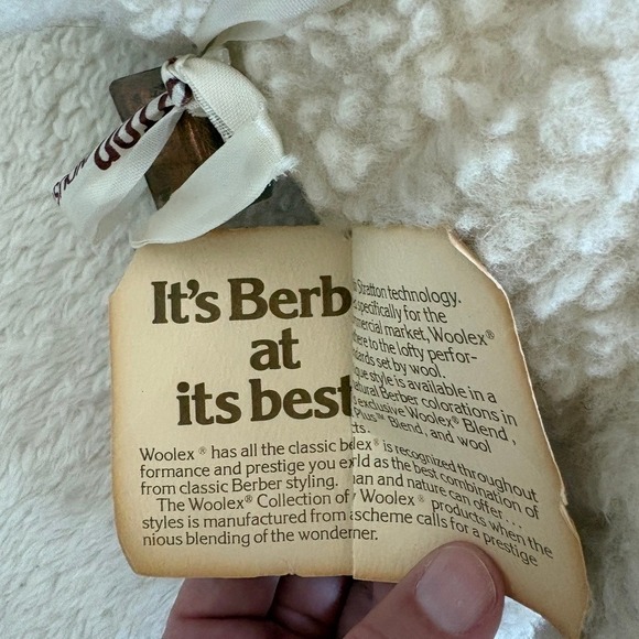 Vtg Stratton Woolex Sheep Plush Salesman Sample w/ Bell Ribbon Promotional gift - Picture 6 of 11